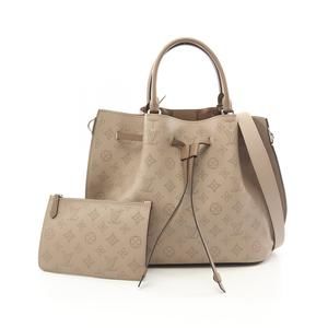 LOUIS VUITTON Girolata Mahina Galle Handbag Leather Beige Brown
